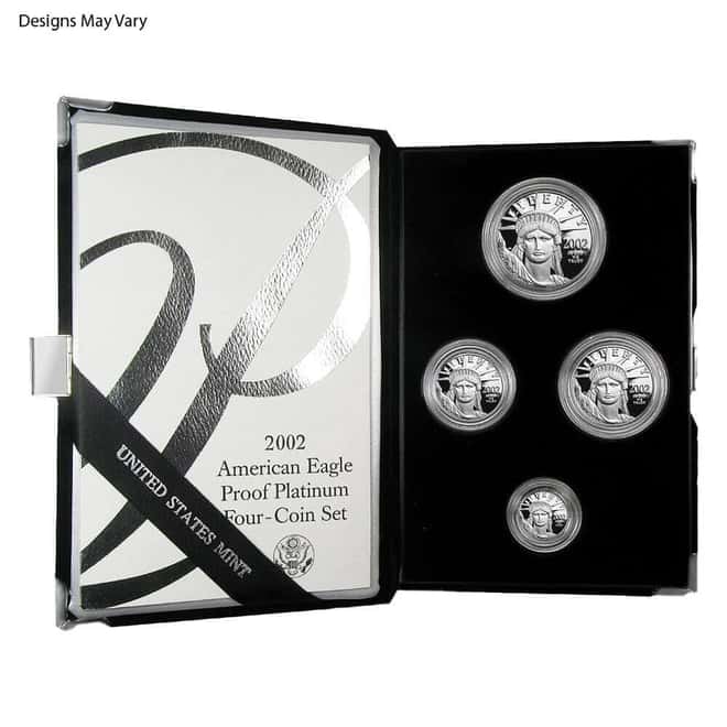 1.85 oz Proof Platinum American Eagle 4-Coin Set (Random Year, w/Box & COA)