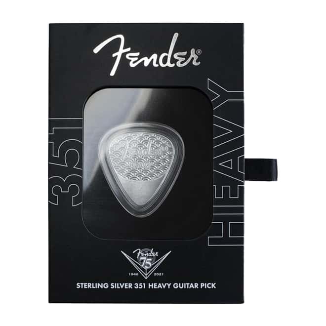 2021 10 gram PAMP Suisse Sterling Silver Heavy Playable Fender 351 Guitar Pick .925 Fine (w/Box)
