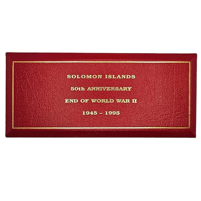 1995 1.85 oz Solomon Islands 50th Ann. End of WWII Gold 4-Coin Set