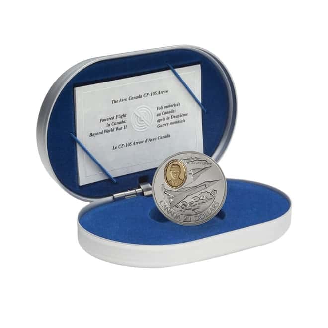 1996 Canada 1 oz The Avro Arrow Proof Silver Coin .925 Fine (w/Box & COA)