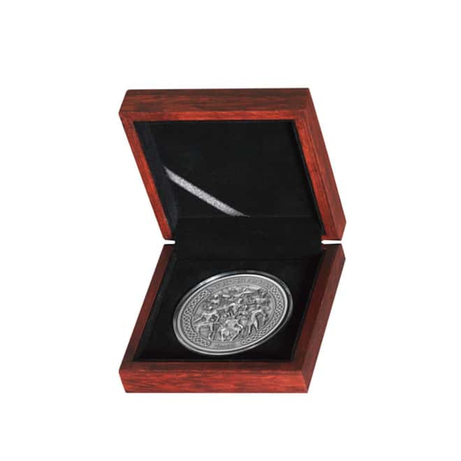 2016 Cook Islands 5 oz Silver The Norse Gods Ultra High Relief Antiqued (w/Box & COA)