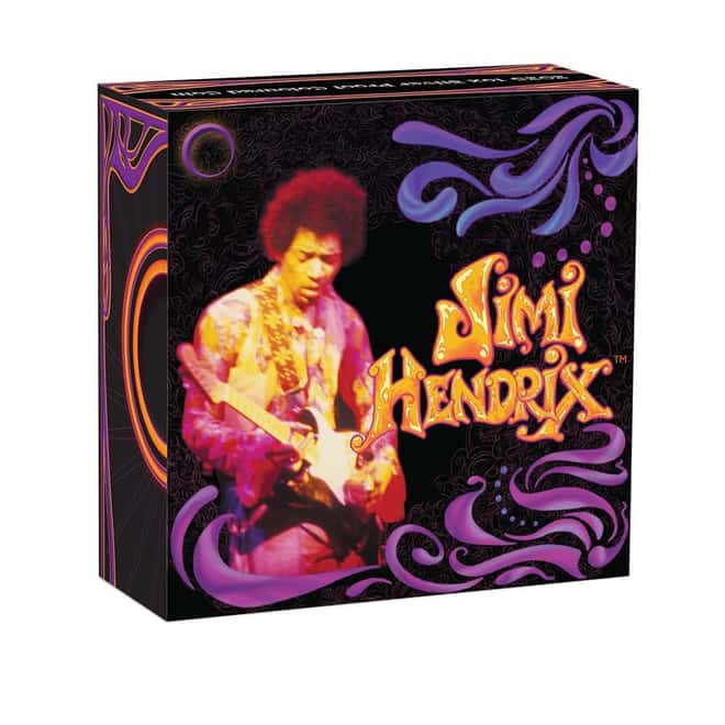 2025 1 oz Jimi Hendrix™ Proof Colorized Silver Coin Perth Mint