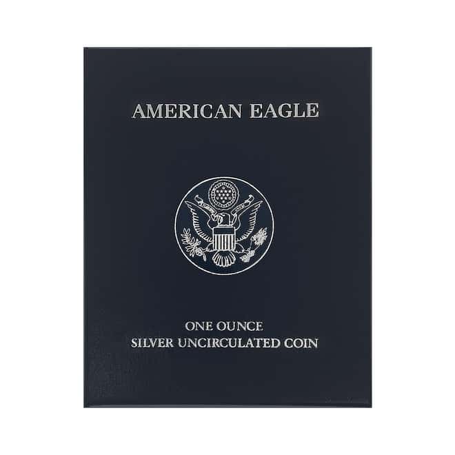 2008-W 1 oz Burnished Silver American Eagle $1 Coin (w/Box & COA)