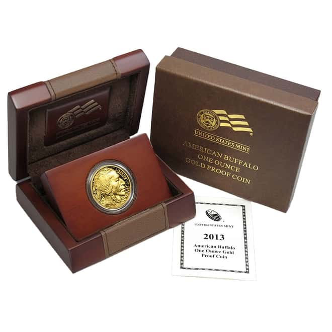 2013-W 1 oz $50 Proof Gold American Buffalo Coin (w/Box & COA)