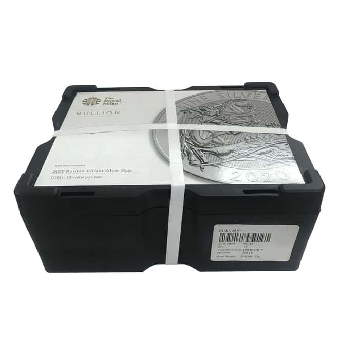 2020 Great Britain 10 oz Silver Valiant Coin In Cap .9999 Fine BU