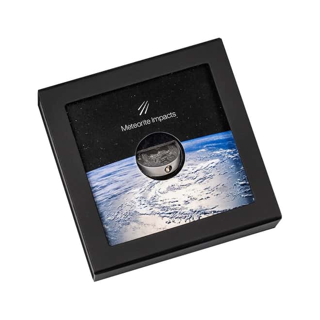 2021 1 oz Silver La Cienega Meteorite Coin Cook Islands .999 Fine (w/Box & COA)
