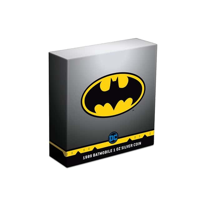 2021 Niue 1 oz DC Comics Batman - 1989 Batmobile Silver Coin (w/Box & COA)