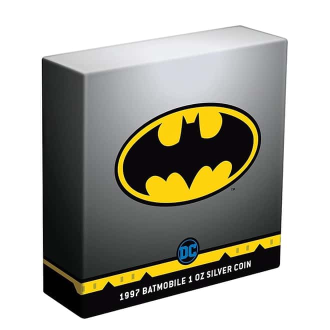 2021 Niue 1 oz DC Comics Batman - 1997 Batmobile Silver Coin (w/Box & COA)