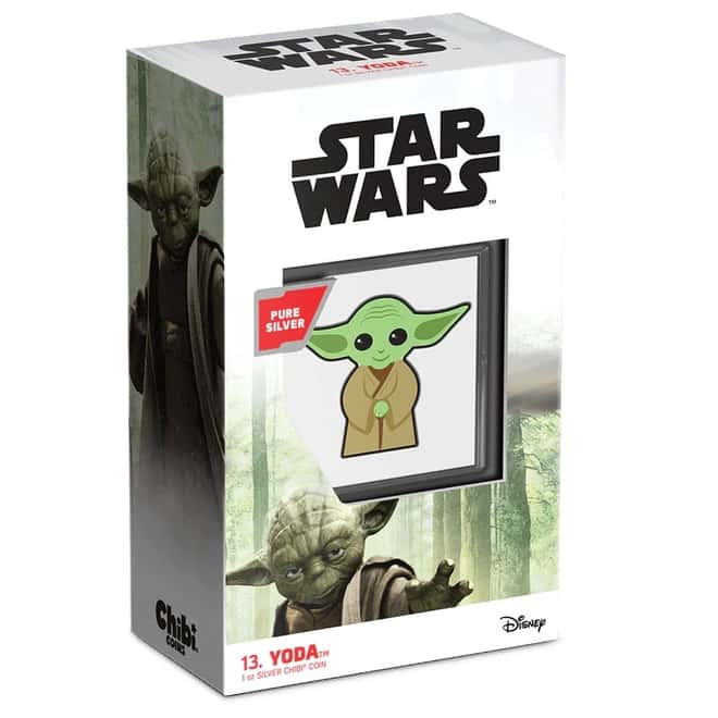2022 1 oz Colorized Silver Star Wars - Yoda - Niue Chibi Coin Collection (w/Box & COA)