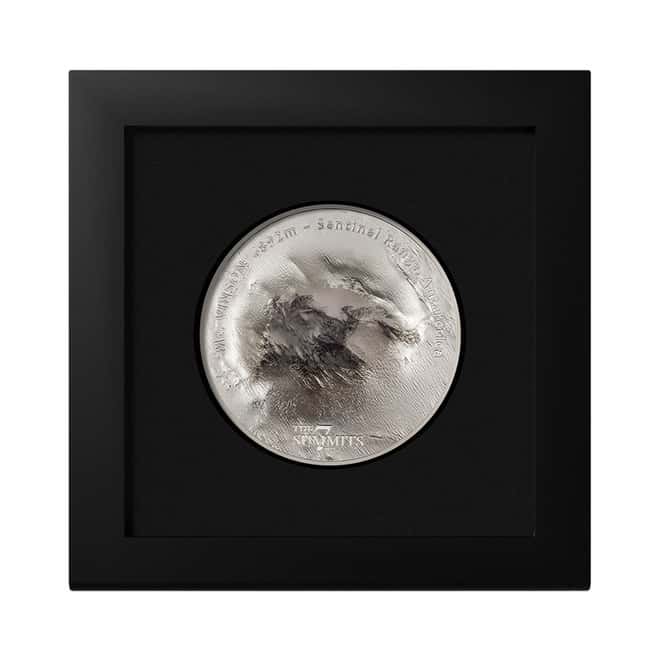 2022 Cook Islands 5 oz Silver Mount Vinson Coin .999 Fine (w/Box & COA)