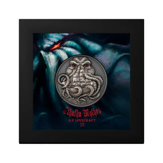 2022 Palau 3 oz Silver Lovecraft - Cthulhu Coin .999 Fine (w/Box & COA)