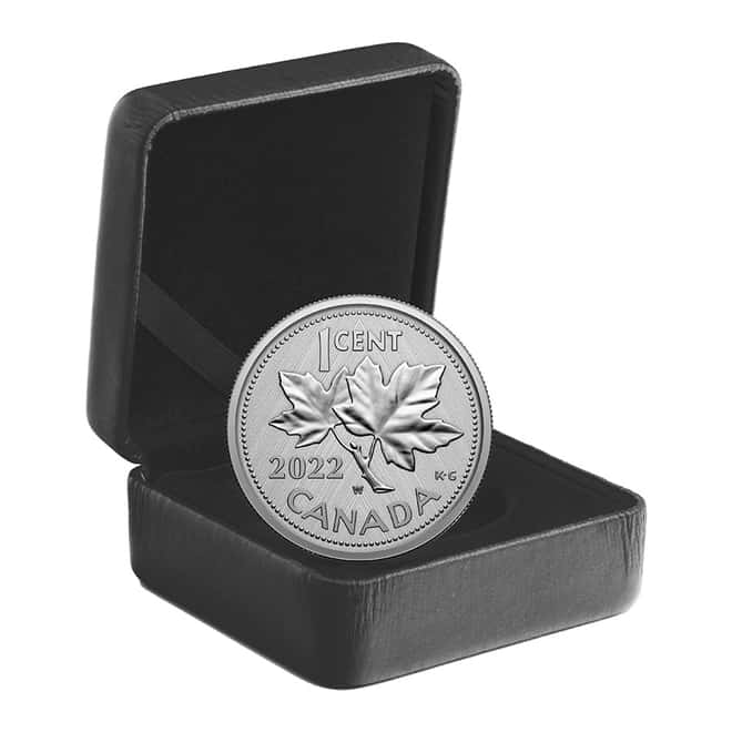 2022 W Canada 1 oz Silver Farewell To The Penny 10th Ann Coin .9999 Fine (w/Box & COA)