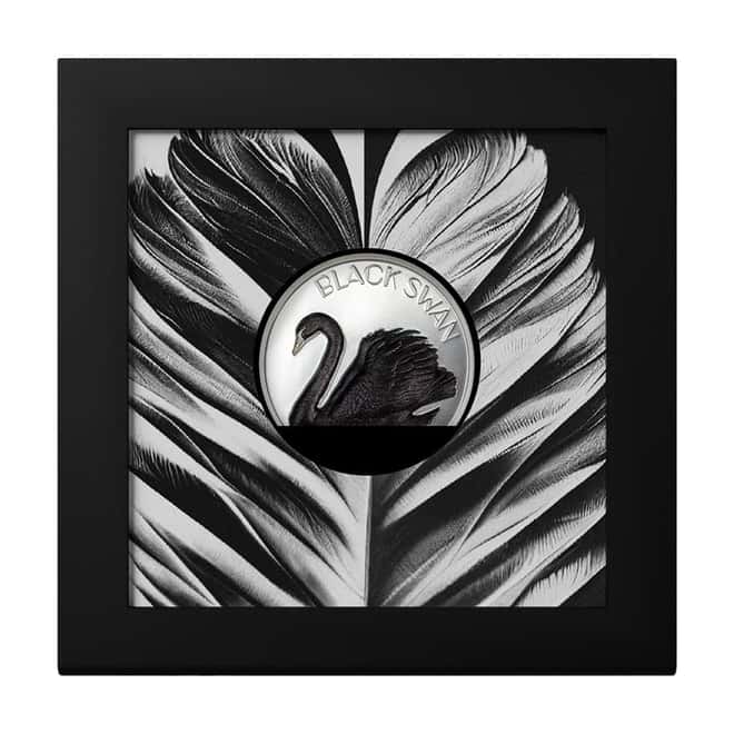2023 Cook Islands 2 oz Proof Silver Black Swan Coin