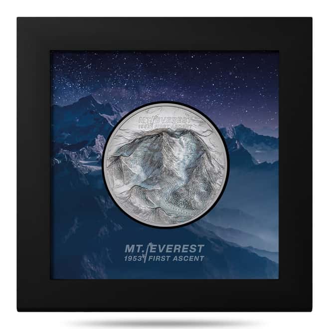2023 Cook Islands 2 oz Silver Mt. Everest First Ascent Coin