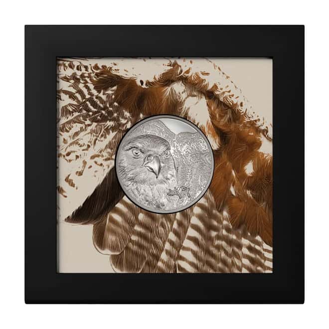 2023 Mongolia 1 oz Proof Silver Wild Mongolian Falcon Coin .999 Fine