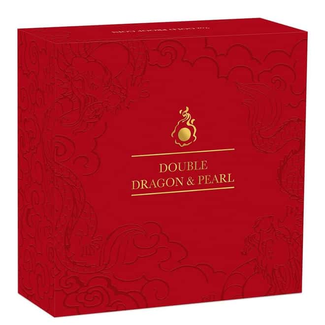 2024 2 oz Double Dragon Mother of Pearl Gold Coin Perth Mint