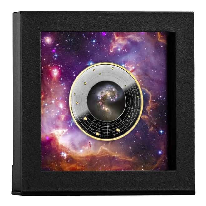 2024 Cameroon 17.5 Gram The Antennae Galaxies Silver Coin
