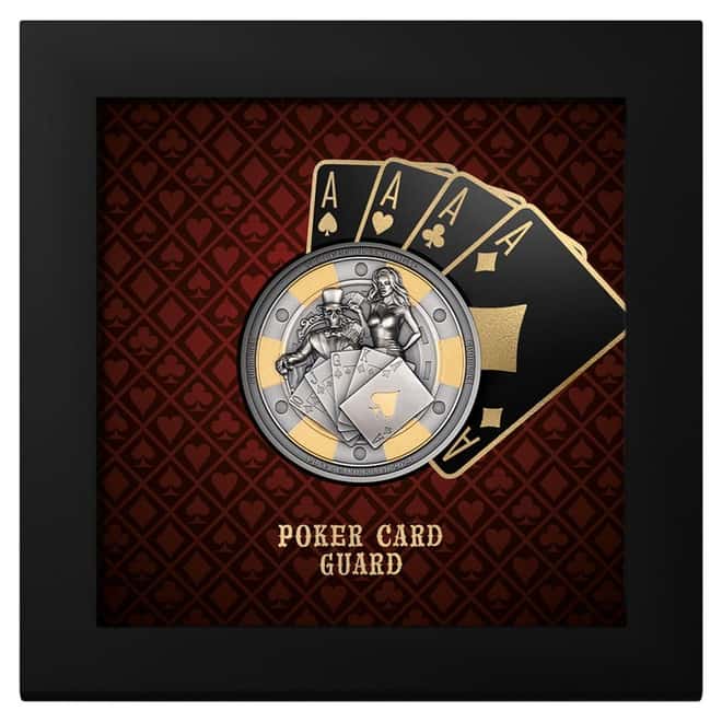 2024 Palau 1 oz Silver Poker Card Guard Coin .9999 Fine