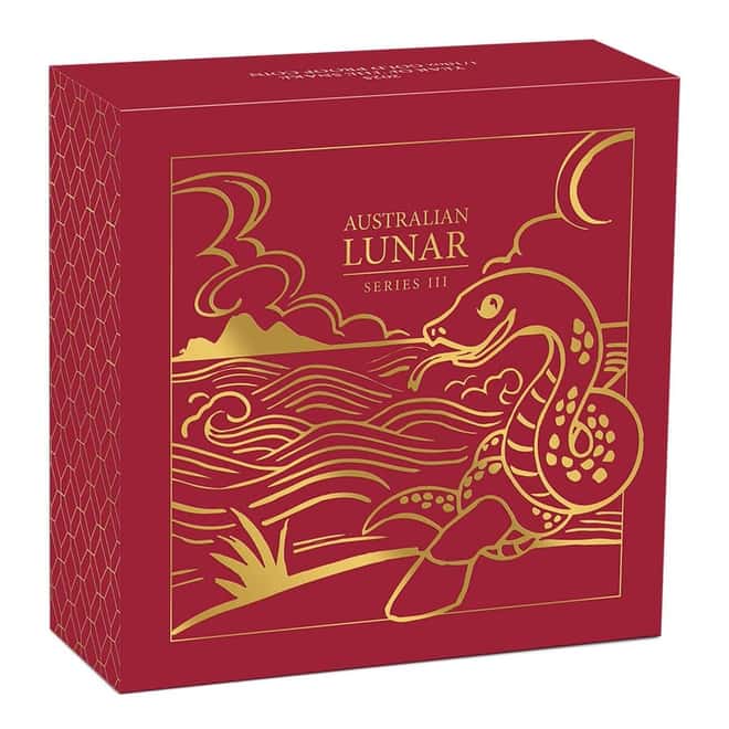 2025 1/10 oz Proof Gold Lunar Snake Coin Australian Perth Mint
