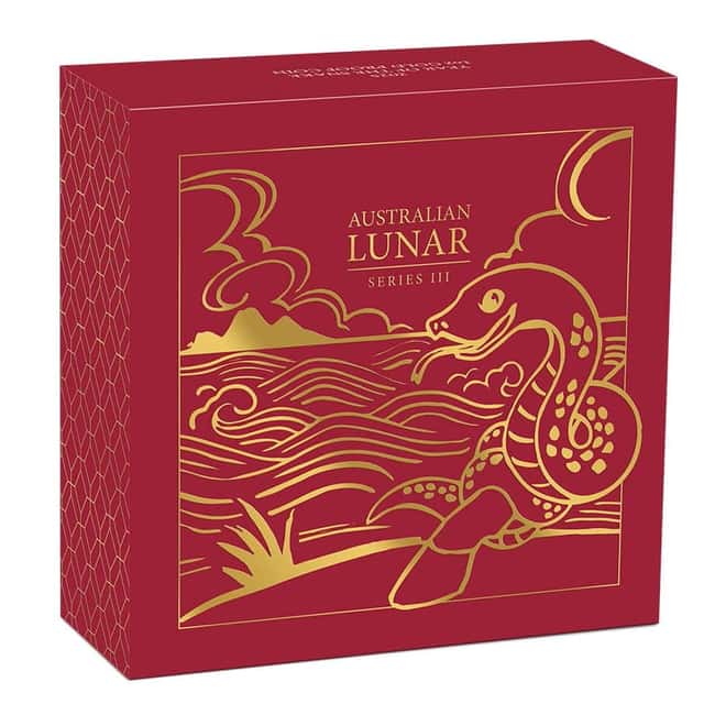 2025 1 oz Proof Gold Lunar Snake Coin Australian Perth Mint