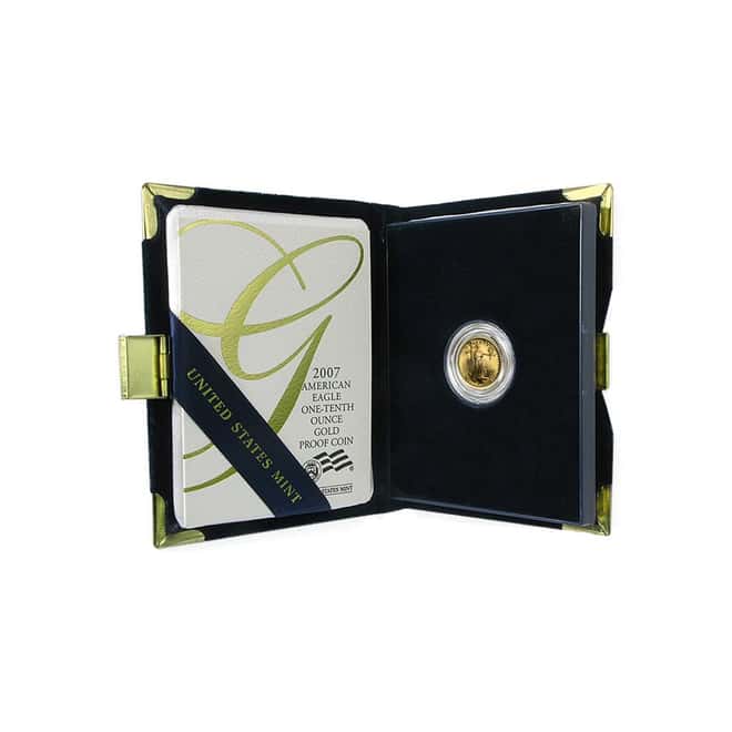2007-W 1/10 oz Proof Gold American Eagle (w/Box & COA)   