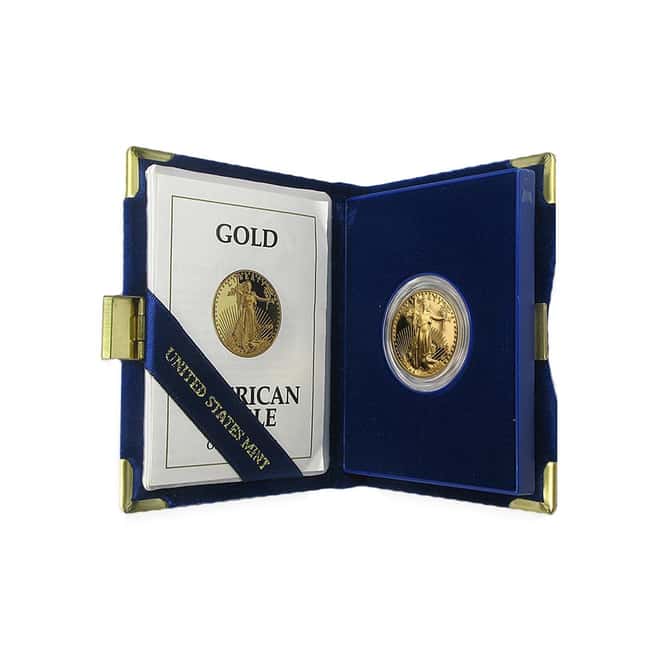 1988-P 1/2 oz Proof Gold American Eagle (w/Box & COA)