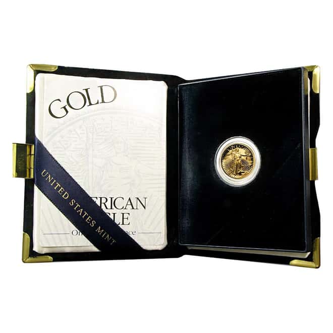 2002-W 1/10 oz $5 Proof Gold American Eagle (w/Box & COA)