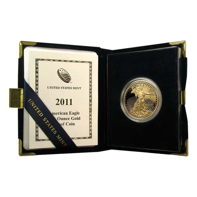 2011-W 1 oz $50 Proof Gold American Eagle (w/Box & COA)