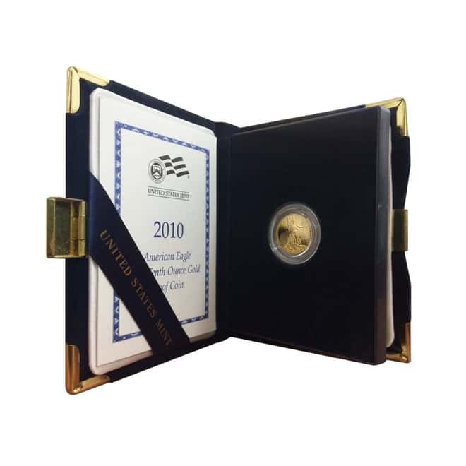 2010-W 1/10 oz $5 Proof Gold American Eagle (w/Box & COA)