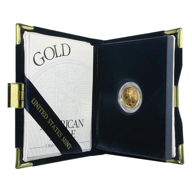 2000-W 1/10 oz $5 Proof Gold American Eagle (w/Box & COA)