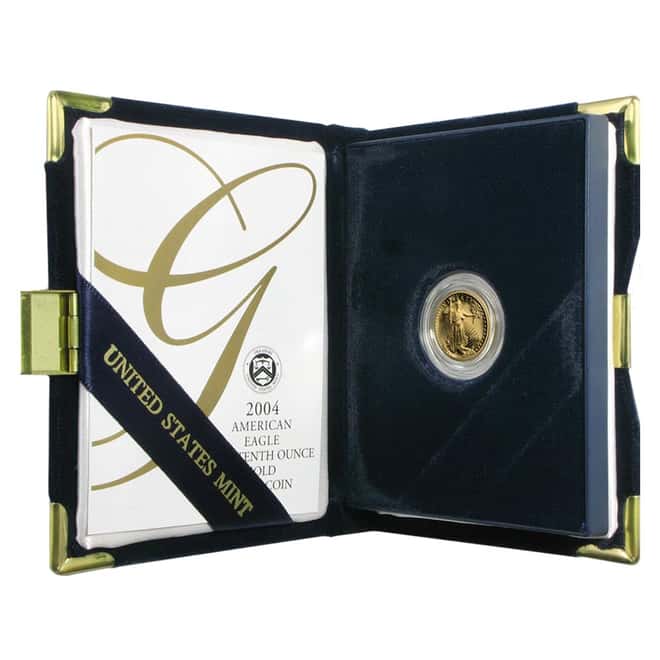 2004-W 1/10 oz $5 Proof Gold American Eagle (w/Box & COA)