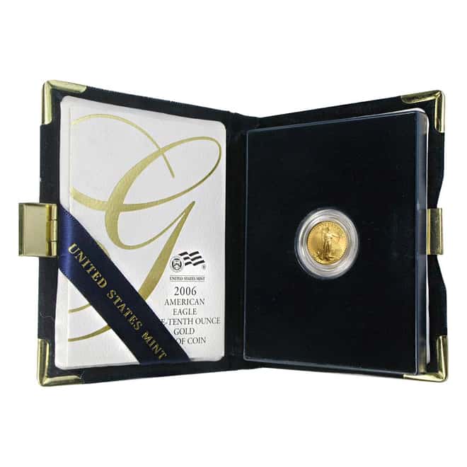 2006-W 1/10 oz $5 Proof Gold Eagle (w/Box & COA)