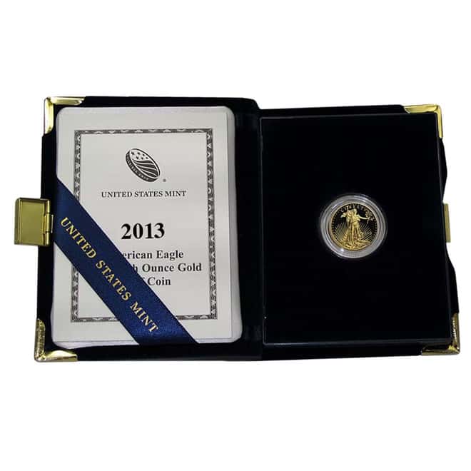 2013 1/10 oz $5 Proof Gold Eagle (w/Box)