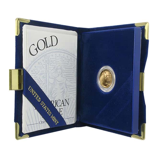 1996-W 1/10 oz $5 Proof Gold American Eagle (w/Box & COA)