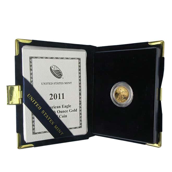 2011-W 1/10 oz $5 Proof Gold American Eagle (w/Box & COA)