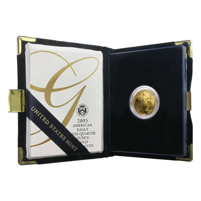 2005-W 1/4 oz $10 Proof Gold American Eagle (w/Box & COA)