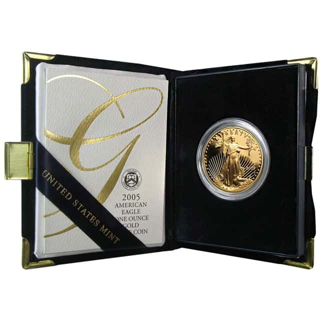 2005-W 1 oz $50 Proof Gold American Eagle (w/Box & COA)