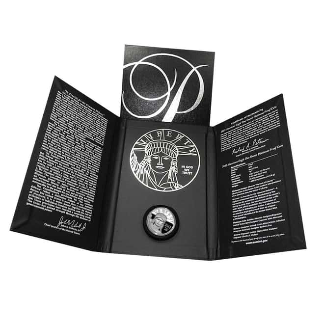 2012-W 1 oz Platinum American Eagle Proof Coin (w/Box & COA)