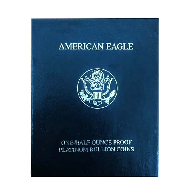 1/2 oz Proof Platinum American Eagle (Random Year, w/Box & COA)