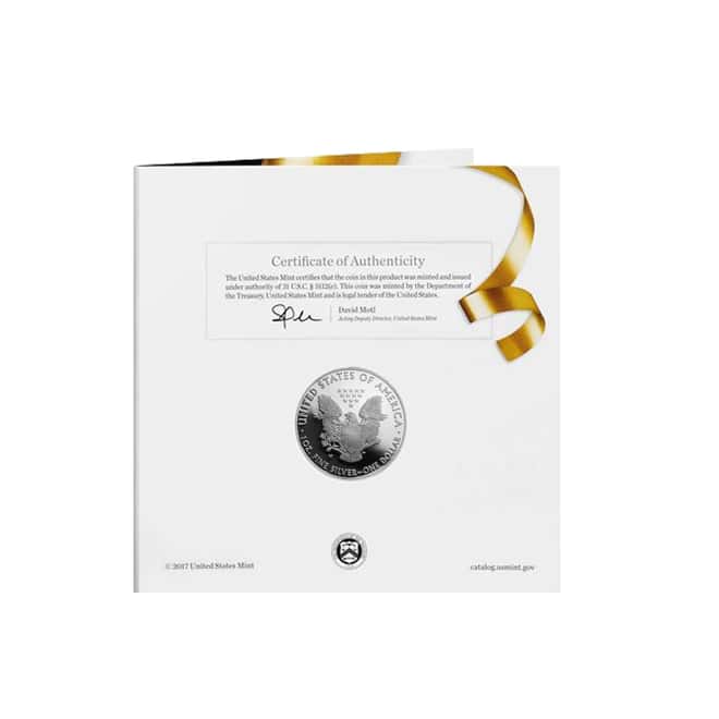 2018-W 1 oz Proof Silver American Eagle Congratulations Set