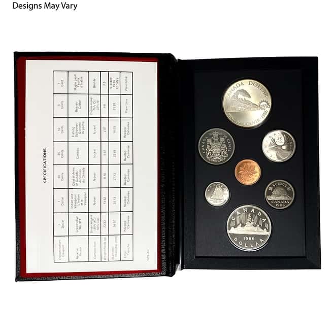 Canada 0.375 oz Silver Proof 7-Coin Set Random Year (w/Box & COA)
