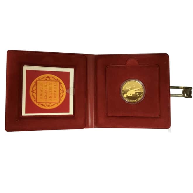 1985 Netherlands 1 Ducat Proof Gold Coin AGW .1104 oz (w/Box and COA)