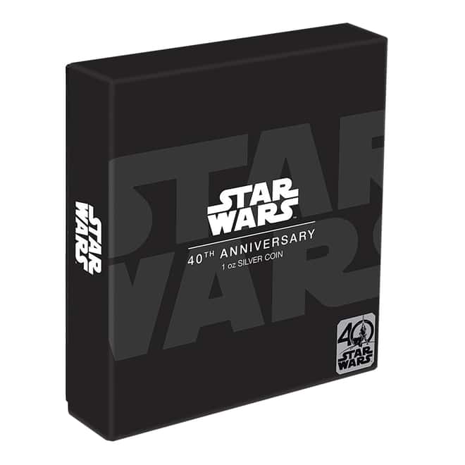2017 1 oz Niue Silver $2 Star Wars 40th Anniversary Colorized Poster (w/Box & COA)