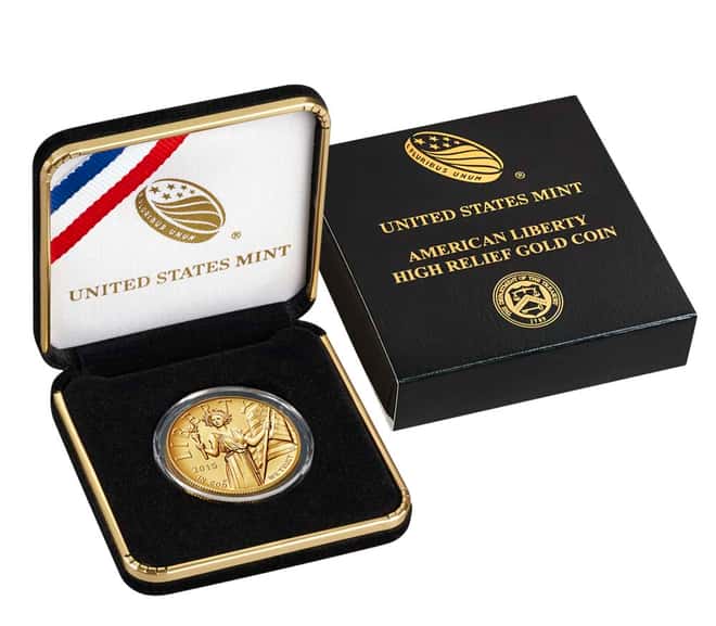 2015 W 1 oz $100 American Liberty High Relief Gold Coin (w/Box and COA)