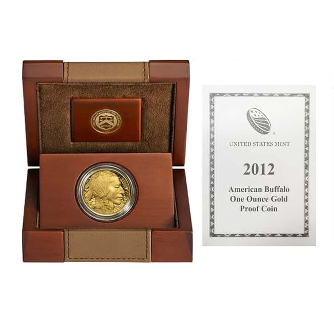 2012 W 1 oz $50 Proof Gold American Buffalo (w/Box & COA)