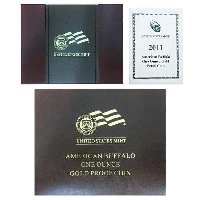 2011 W 1 oz Proof Gold Buffalo $50 Coin (W/Box & COA)