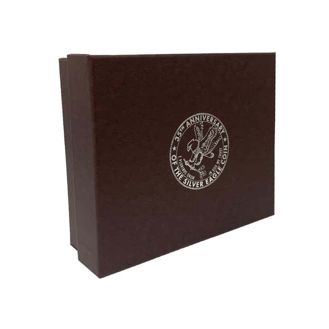 2021 3 oz Silver American Eagle Type 2 Coin & Bar Set - 35th Anniversary (w/Box & COA)