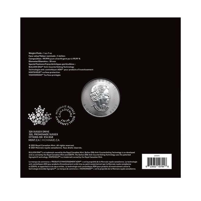 2022 1 oz Canadian Treasured Silver Maple Leaf Coin BU - Congratulations