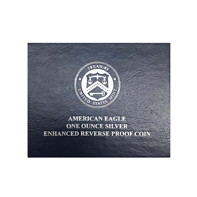 NO COIN - 2019-S 1 oz Enhanced Reverse Proof Silver American Eagle (OEM Box)