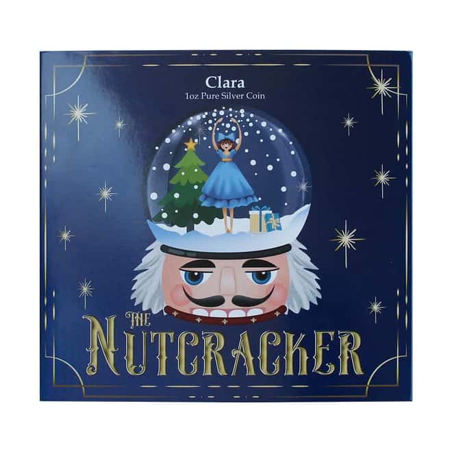 2022 Solomon Islands 1 oz Nutcracker Clara Silver Coin .9999 Fine (w/Box & COA)